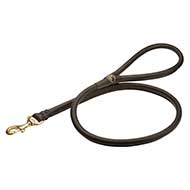 Leather Dog Leash, Very Comfortable Round Leather!