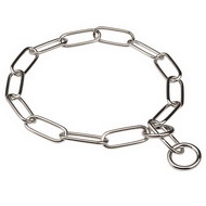 Fur Saver Chain Dog Collar | Steel Chromium Plated 4 mm in Width