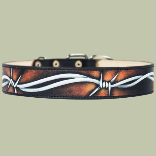 Handcrafted Leather Dog Collar For Large and Medium Breeds 