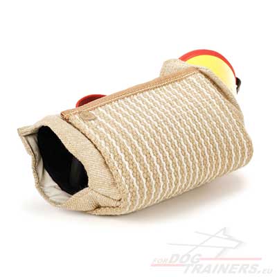 Manchette de protection en jute dressage jeunes chiens